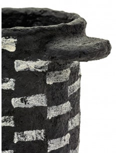 Cache-pot noir et blanc 2