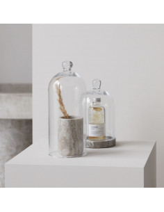 Grande cloche en verre avec bouton 2