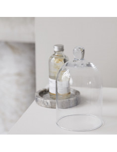 Petite cloche en verre avec bouton 2