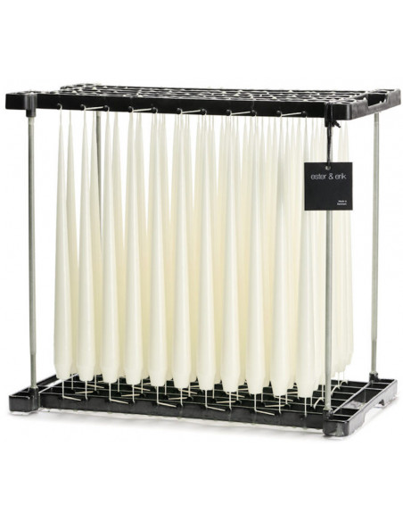 Cierge Blanc cassé Laqué 32cm