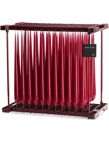 Cierge Rouge laqué 32cm