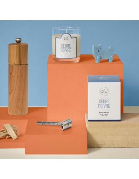 Bougie Cèdre Poivré - La Belle Mèche