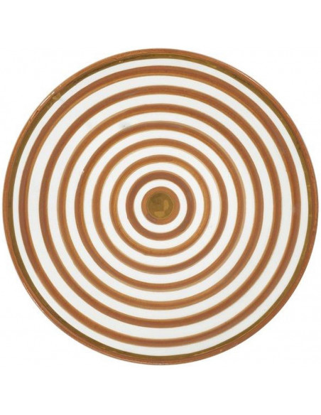 Assiette - Rayé Nude D20