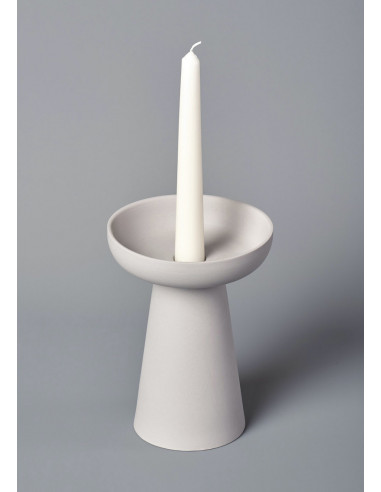 Grand bougeoir Porcini - Gris