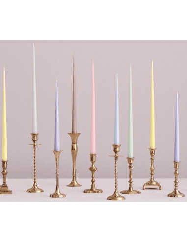 Cierge Violet d'eau mat 32 cm