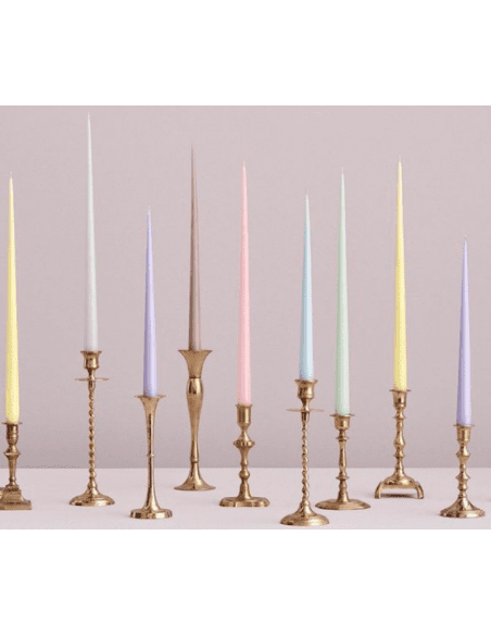 Cierge Violet d'eau mat 32 cm