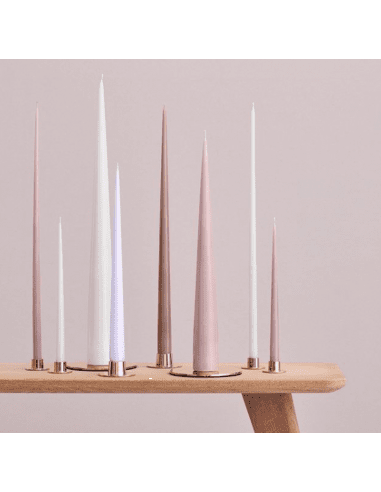 Cierge Violet d'eau mat 32 cm