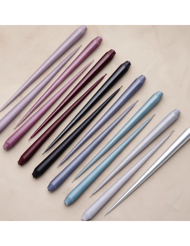 Cierge Mauve laqué 32 cm