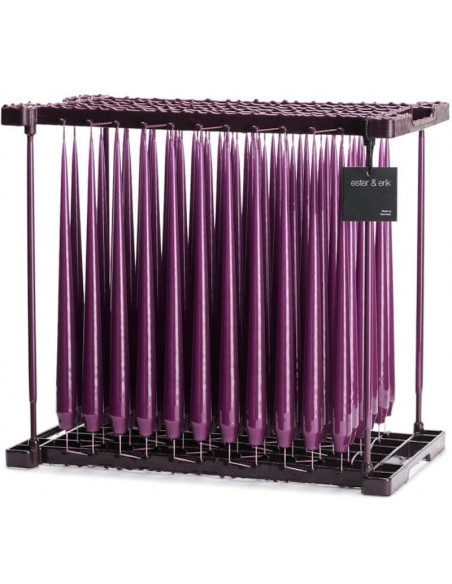 Cierge Prune Laqué 32 cm