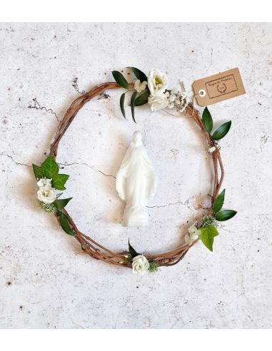 Mini Vierge Miraculeuse - Blanche - Ciergerie des Prémontrés
