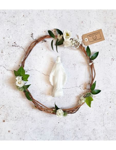 Mini Vierge Miraculeuse - Blanche - Ciergerie des Prémontrés