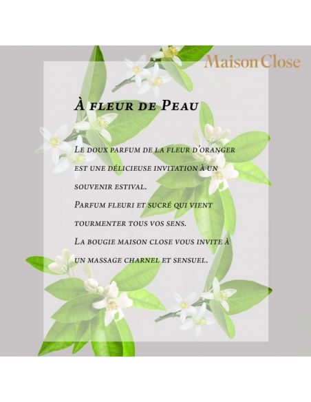 Fleur d'oranger - BOUGIE DE MASSAGE