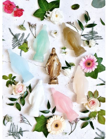 Mini Vierge Miraculeuse - Menthe - Ciergerie des Prémontrés