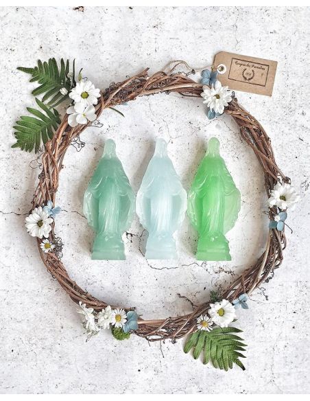 Mini Vierge Miraculeuse - Menthe - Ciergerie des Prémontrés