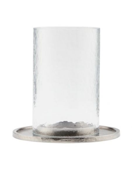 Lanterne de table Cylo - Verre et Zinc