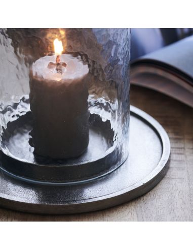 Lanterne de table Cylo - Verre et Zinc