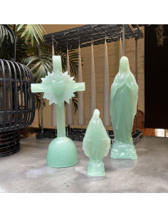 Mini Vierge Miraculeuse - Céladon - Ciergerie des Prémontrés 2