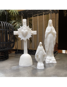 Mini Vierge Miraculeuse - Blanche - Ciergerie des Prémontrés 2