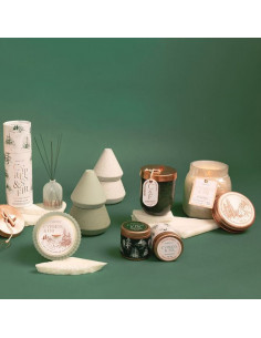 Bougie métal vert Pin et cyprès - 85g 2