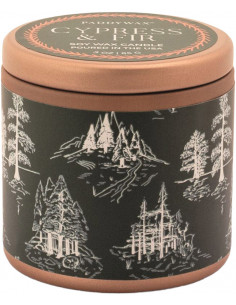 Bougie métal vert Pin et cyprès - 85g