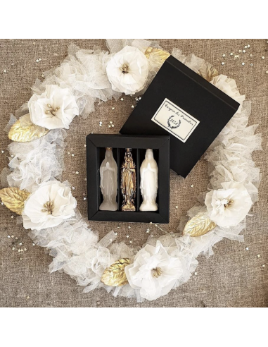 Coffret Mini Vierges 3 Couleurs - Ciergerie des Prémontrés