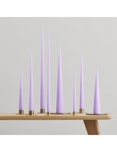 Petit support bougie pilier doré mat - Ester & Erik