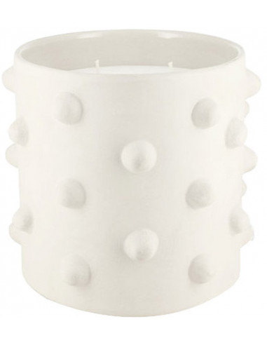 Bougie Argile Itto Blanc L - Place des épices