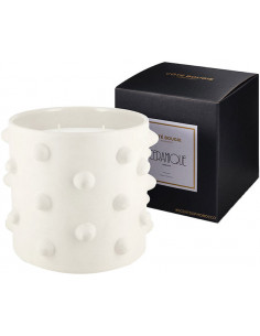 Bougie Argile Itto Blanc L - Place des épices