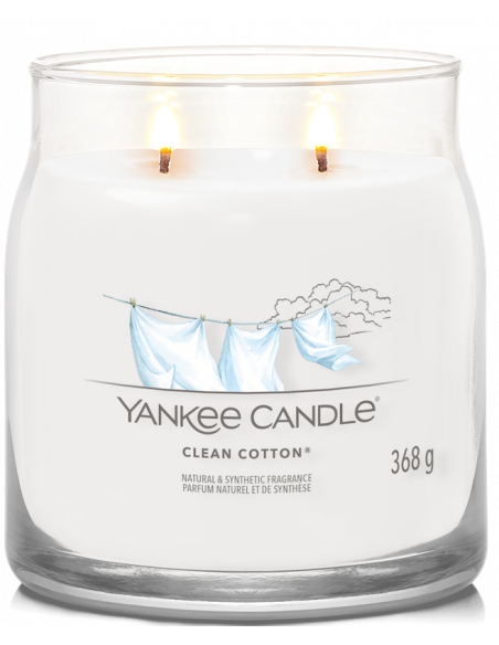 Clean cotton - Moyenne bougie 2 mèches