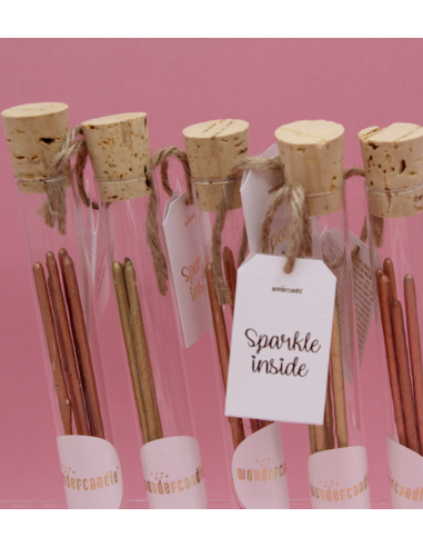 Bougie Tube Bicolores 18cm  - Lot de 5