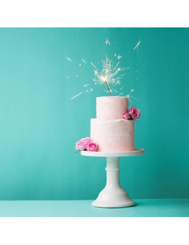 Bougie Tube Bicolores 18cm  - Lot de 5