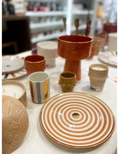 Assiette - Rayé Nude D 20cm