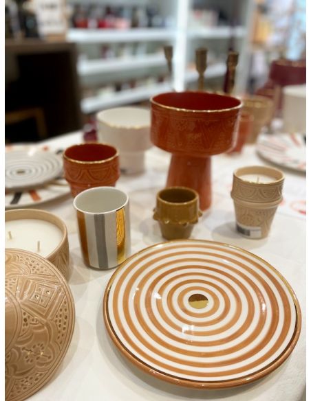 Assiette - Rayé Nude D 20cm