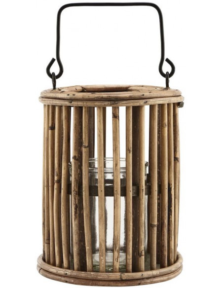 Lanterne en rotin Ova 18 cm