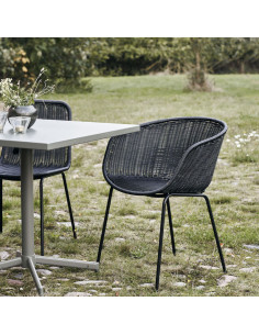 Fauteuil osier noir - House... 2