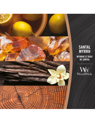 Bougie Myrrhe et bois de santal - 275 gr