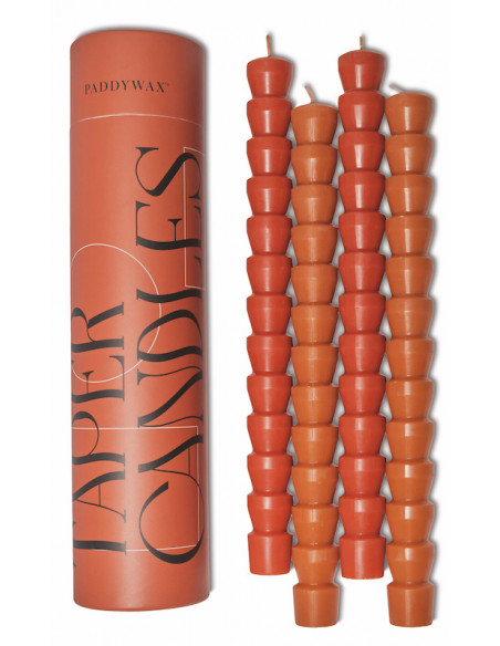 Set de 4 cierges torsadés Terracotta - Paddywax