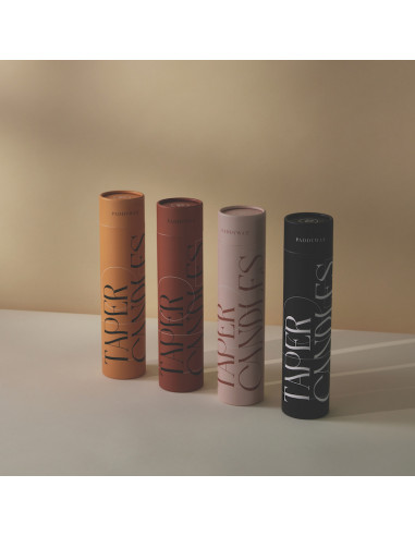 Set de 4 cierges torsadés Terracotta - Paddywax