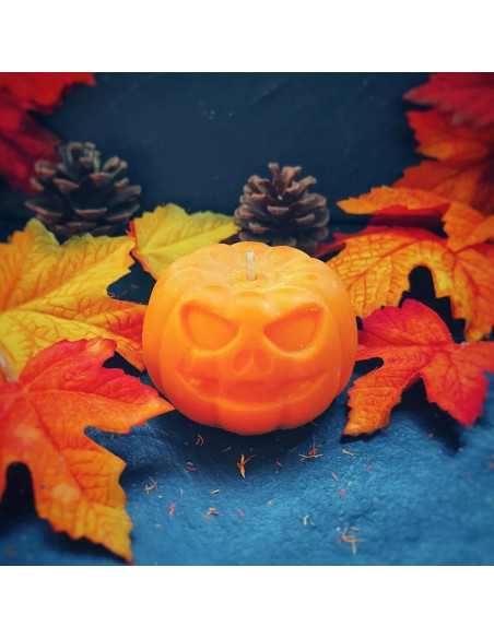 Bougie Citrouille parfumée - Orange