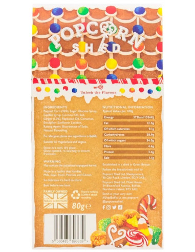 Coffret Pop-corn gourmand au pain d'épice