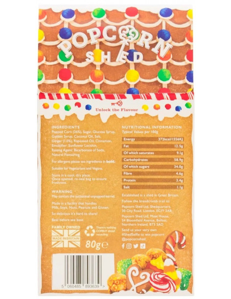 Coffret Pop-corn gourmand au pain d'épice