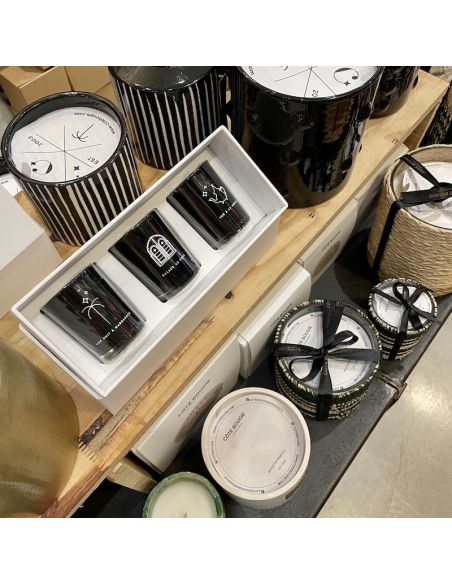 Bougie Itto Noir L - Bois de Oud Rose