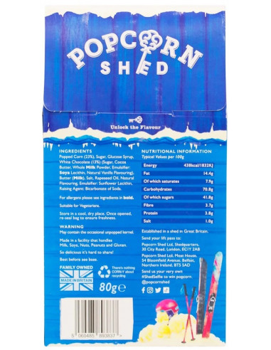 Coffret Pop-corn gourmand - White Chocolate