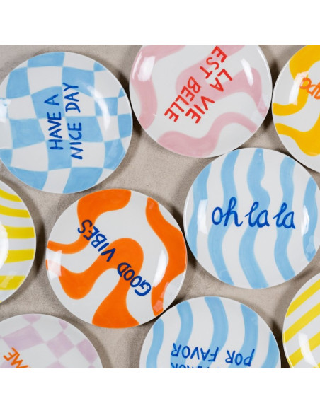 Assiette à dessert - Good Vibes