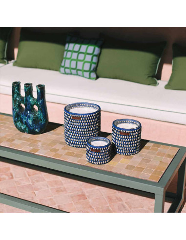 Bougie Menthe et Thé raphia Layla S