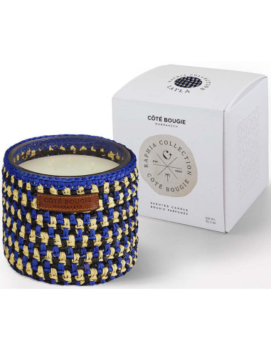 Bougie raphia Layla noir M - Oriental