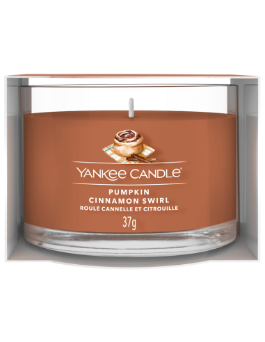 Roulée à la cannelle et citrouille - Votive en verre