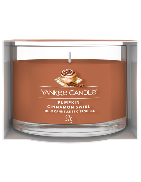 Roulée à la cannelle et citrouille - Votive en verre