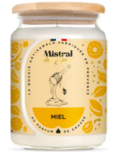 Bougie Miel - Grande jarre
