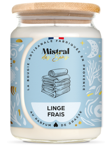 Bougie Linge frais - Grande jarre